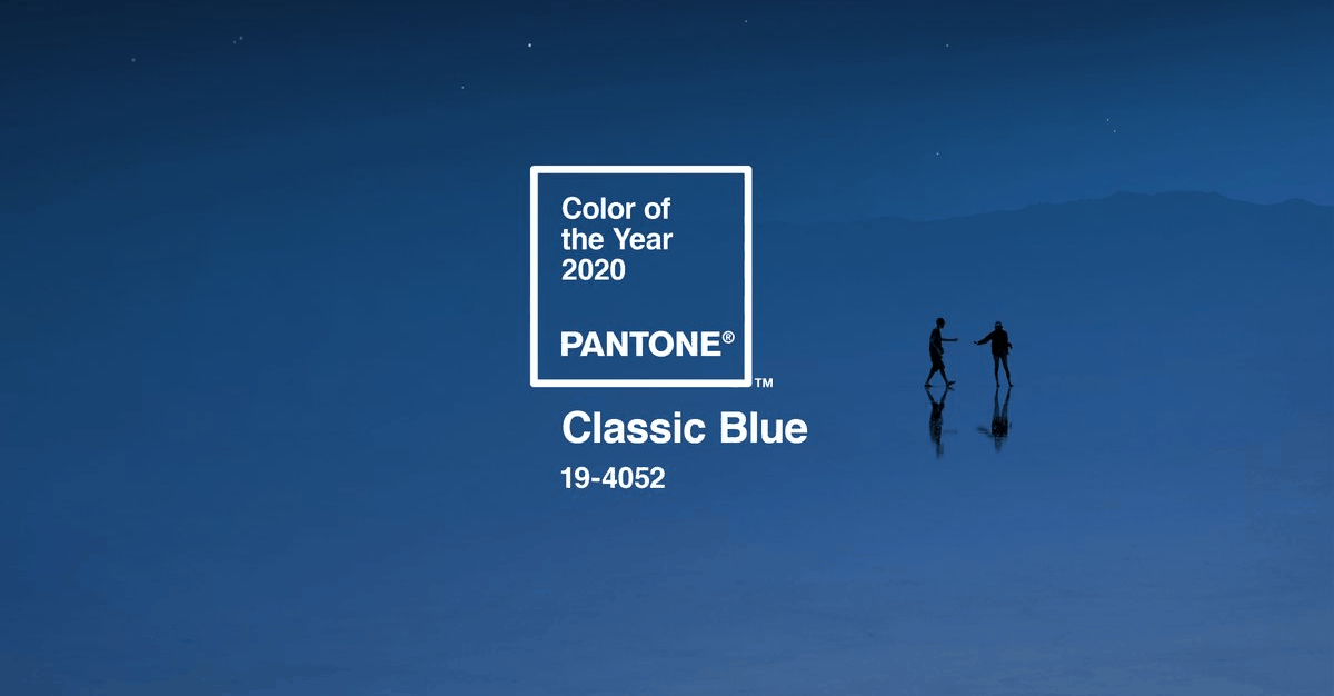 Kolor roku Pantone 2020 Classic blue